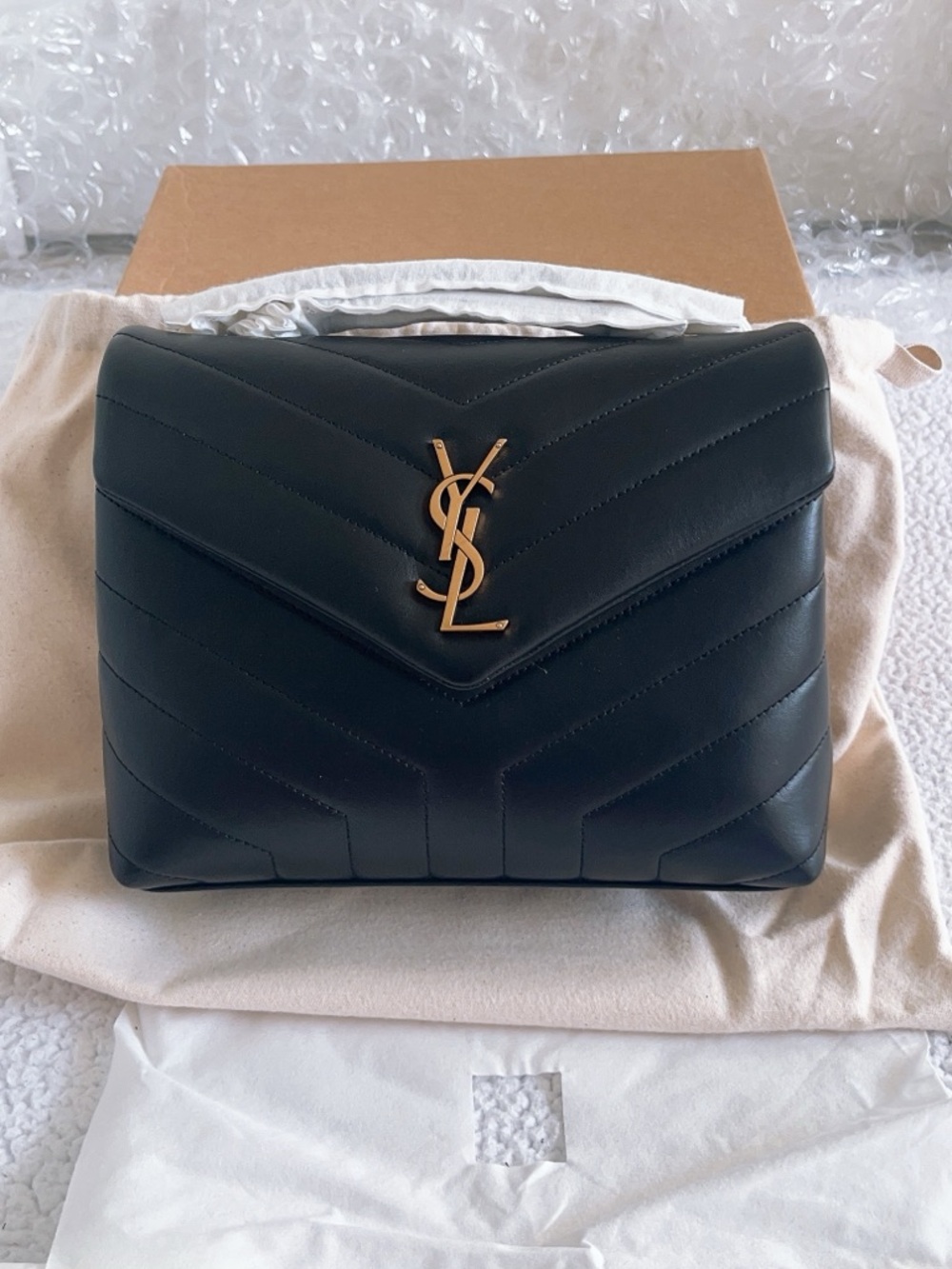 Saint Laurent YSL Loulou Small Quilted Leather Shoulder Bag